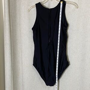 Women’s Black One Piece Highneck Swimsuit